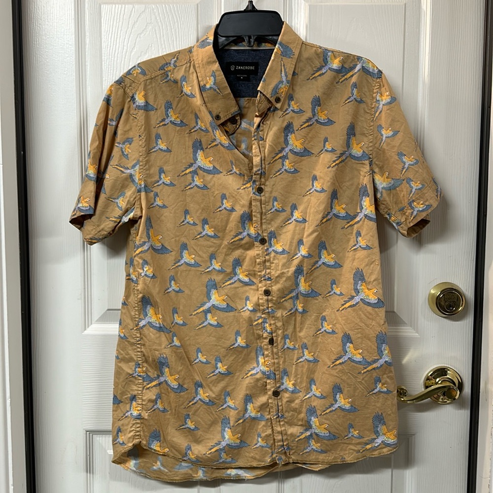 Men’s Zanerobe button down short sleeve shirt
